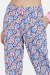 Zivame Tom & Jerry Colour Block Knit Cotton Pyjama Set - Vista Blue — thumbnail 6